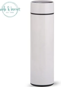 Thermoskan - Thermosfles 500 Ml - Temperatuur Display - 500 Ml - RVS - Wit - Able & Borret -Barbecue Benodigdheden 841x1200