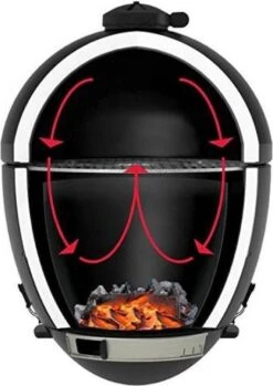 Apache Grill 21 Inch Kamado BBQ Egg | Houtskool | Zwart | Ø 50cm Grill Oppervlak | Dubbelwandig & Geïsoleerd -Barbecue Benodigdheden 849x1200 2
