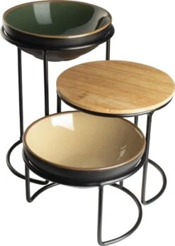 Gusta - Serveerset - Etagere - Serveertoren - 15,5x14,5x21cm