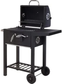 Vaggan Luxe Houtskool Barbecue - Grilloppervlak (LxB) 44 X 32 Cm - Staal - Matzwart -Barbecue Benodigdheden 896x1200 3