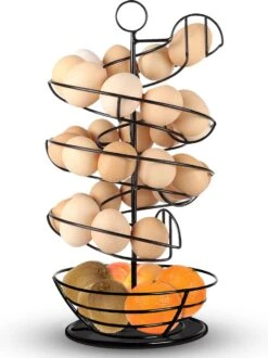 Eiermand – Eierrek – Eierhouder – Eieren – Zwart - Pasen - Tot 40 Eieren - 360° - BAULK® -Barbecue Benodigdheden 897x1200 3