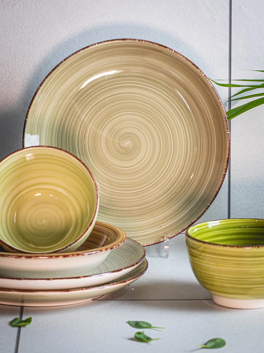 Studio Tavola Dinerborden Deep Forest ø 26.5 Cm - 6 Stuks 2 Studio Tavola Dinerborden Deep Forest ø 26.5 Cm - 6 Stuks - Afbeelding 2