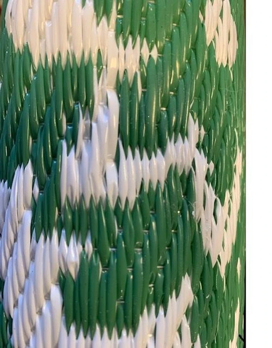 Esschert Design Buitenkleed 182x122 Cm Groen En Wit 7 Esschert Design Buitenkleed 182x122 Cm Groen En Wit - Afbeelding 7