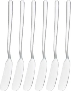 House Of Husk Botermesjes Set - Zilver - RVS - Botermes - Smeermessen - Tapas Mesjes - 6 Stuks