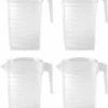 Merkloos Pakket Van 4x Stuks Kunststof Schenkkannen/waterkannen Van 2 Liter - 2000 Ml - Feest/partij/zomer