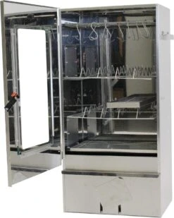 2-L Home & Garden XL Rookoven - RVS - 80x40x28 Cm - 3 Etages -Barbecue Benodigdheden 958x1200 2