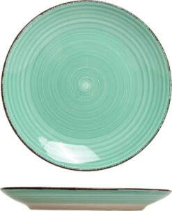 Ontbijtbord (6 Stuks) - Groene Tinten - 19cm - Aardewerk -Barbecue Benodigdheden 979x1200 3
