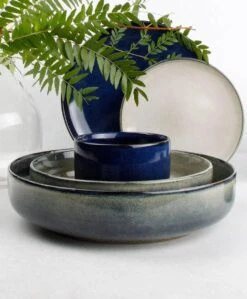 S&P MERIDIAN Diep Bord Ø 17,5cm Grijsgroen (set/4) -Barbecue Benodigdheden 990x1200